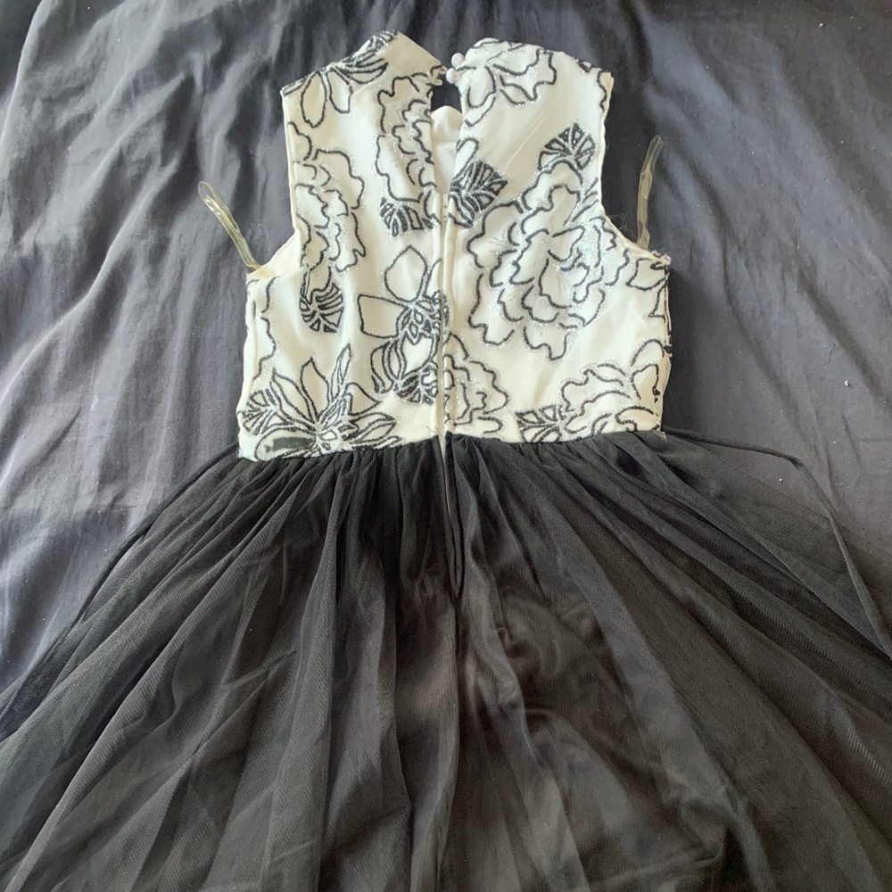 Black  white and silver .